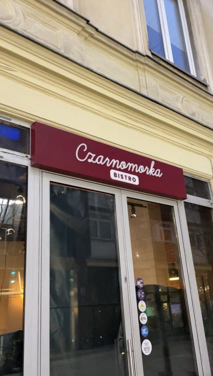 Kaseton reklamowy - Czarnomorka Bistro